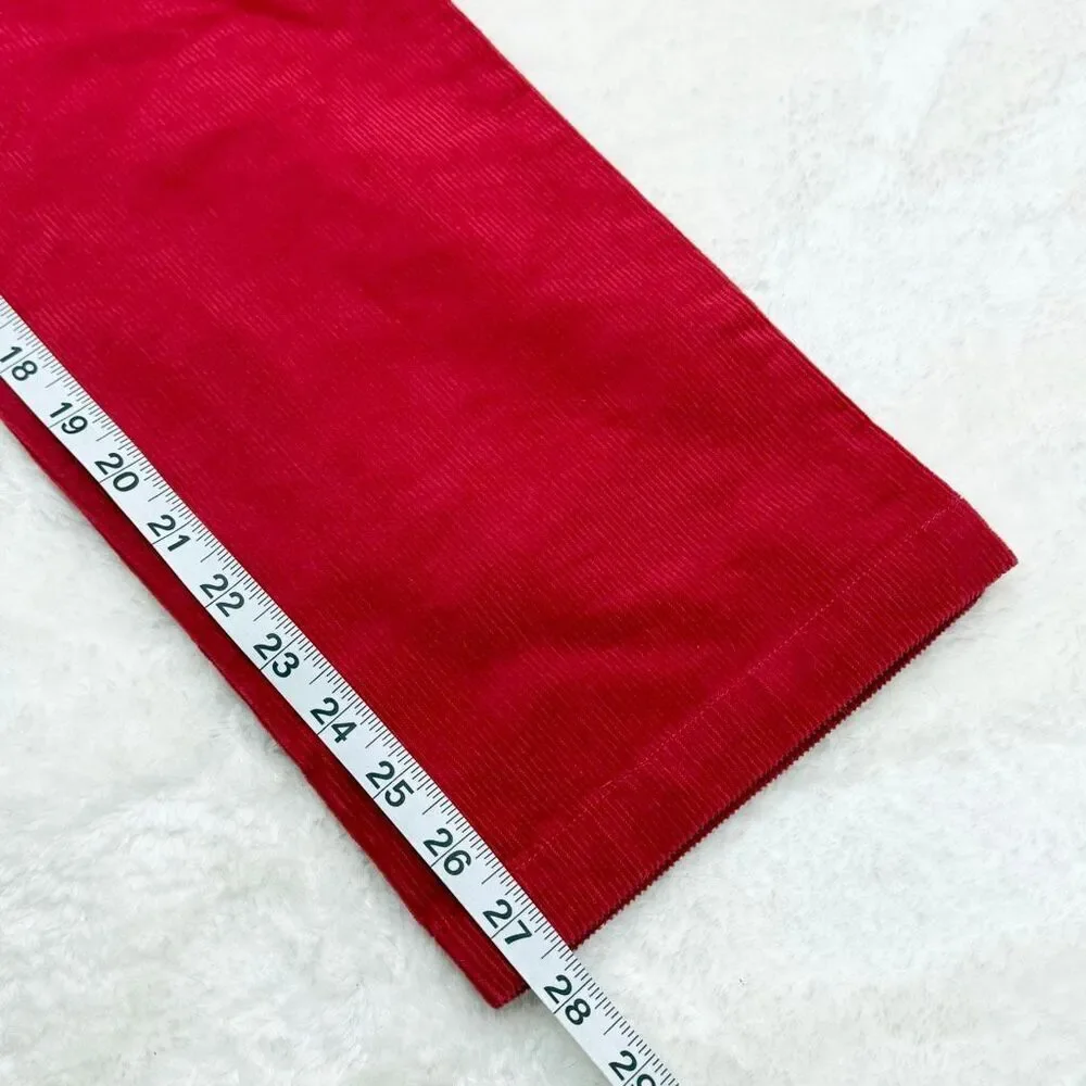 Vineyard Vines Red Corduroy Breaker Pants - Big Boys US 16